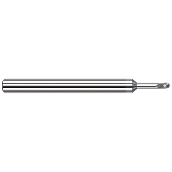 End Mill for Aluminum Alloys - Ball, 0.0200", Number of Flutes: 3